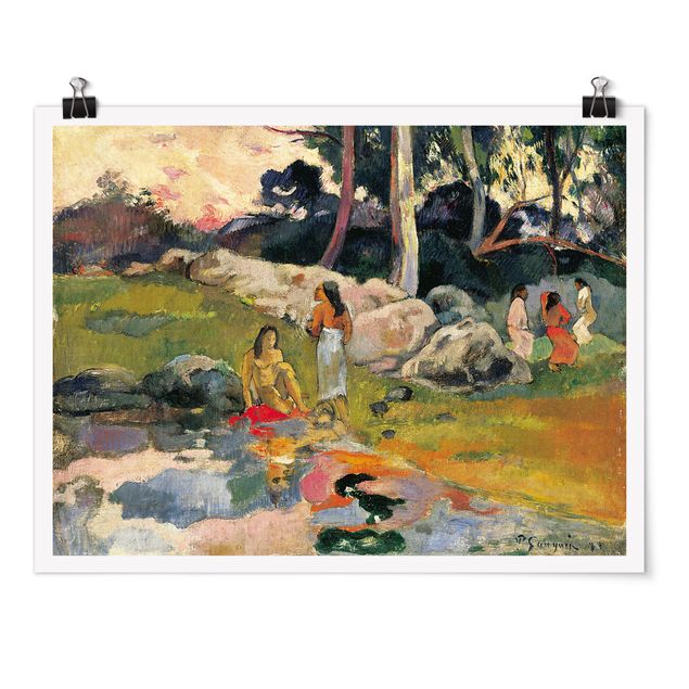 Posters Paul Gauguin - Women At The Banks Of River