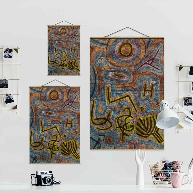 Stoffen schilderij met posterlijst Paul Klee - Catharsis
