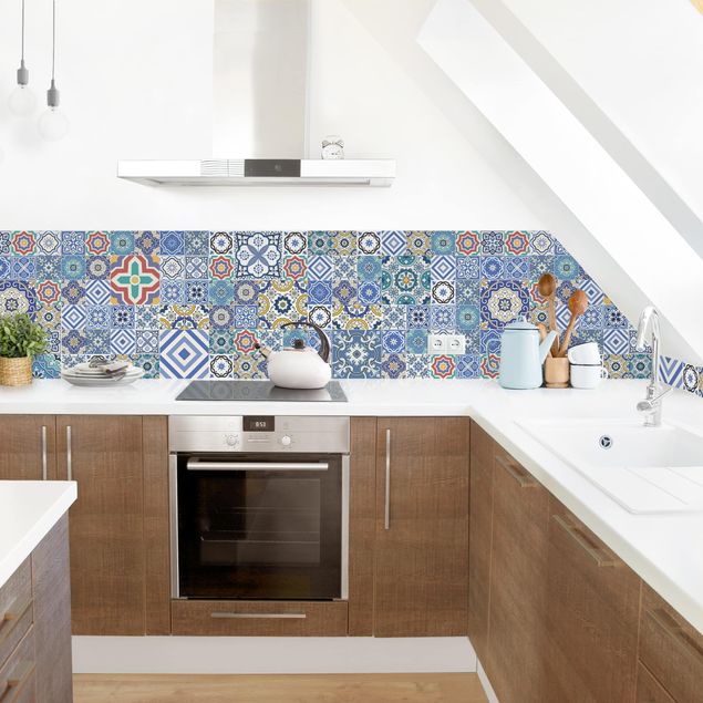 Achterwand voor keuken tegelmotief Backsplash - Elaborate Portoguese Tiles