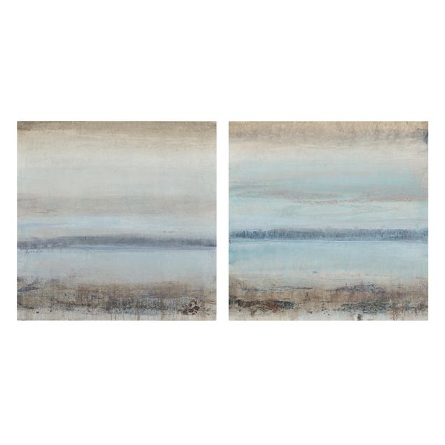 Canvas schilderijen - 2-delig  Horizon Over Blue Set I