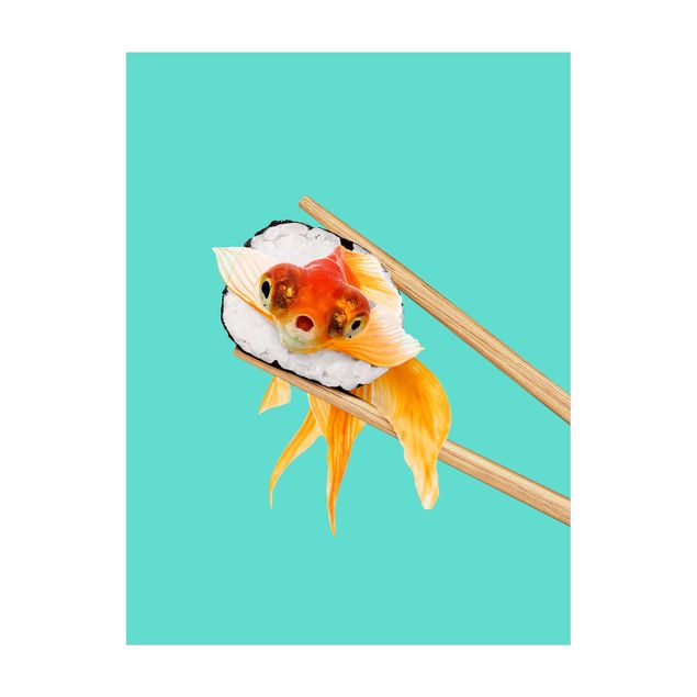grote vloerkleden Sushi With Goldfish