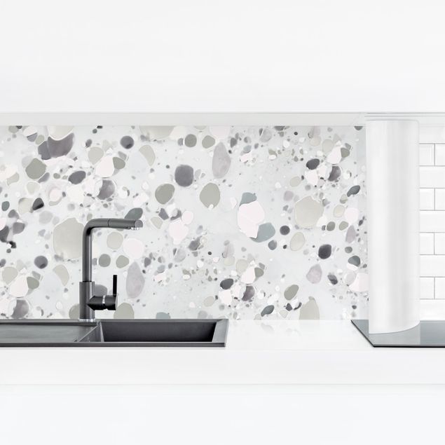 Achterwand voor keuken Gravel Pattern In Grey