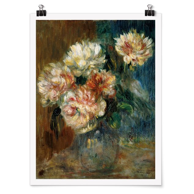Posters Auguste Renoir - Vase of Peonies