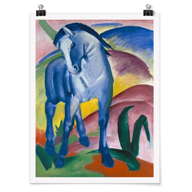 Posters Franz Marc - Blue Horse I
