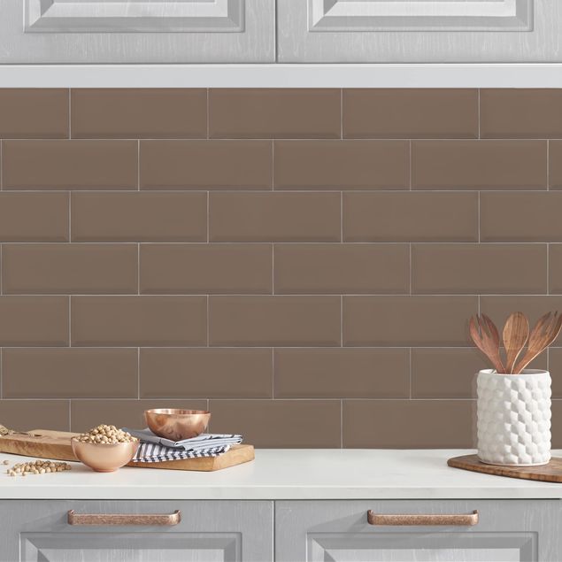 Achterwand voor keuken tegelmotief Ceramic Tiles Grey Brown