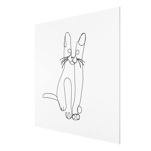 Forex schilderijen Cat Line Art