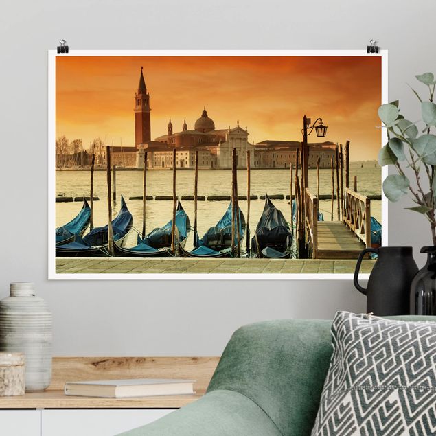 Posters Gondolas In Venice