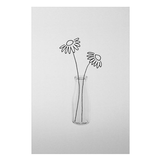 Aluminium Dibond schilderijen Flower Still Life
