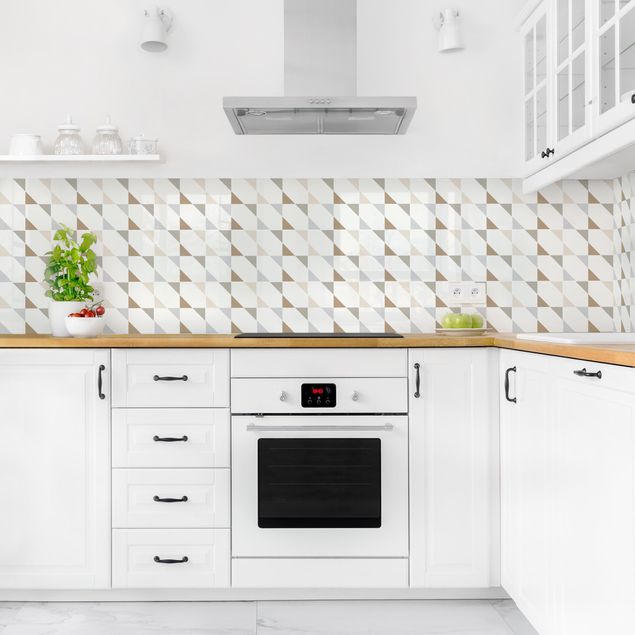 Achterwand voor keuken tegelmotief Small Triangle Tiles