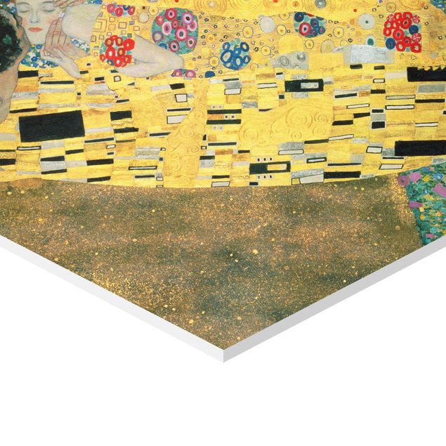 Hexagons Forex schilderijen - 3-delig Gustav Klimt - Portraits