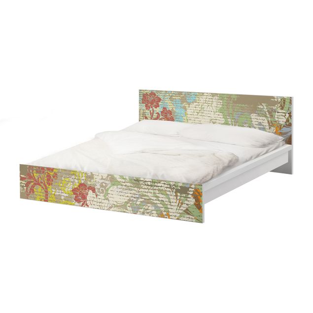 Meubelfolie IKEA Malm Bed Flowers Of Past Time