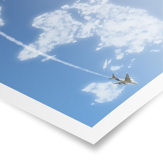 Posters World travel above the clouds