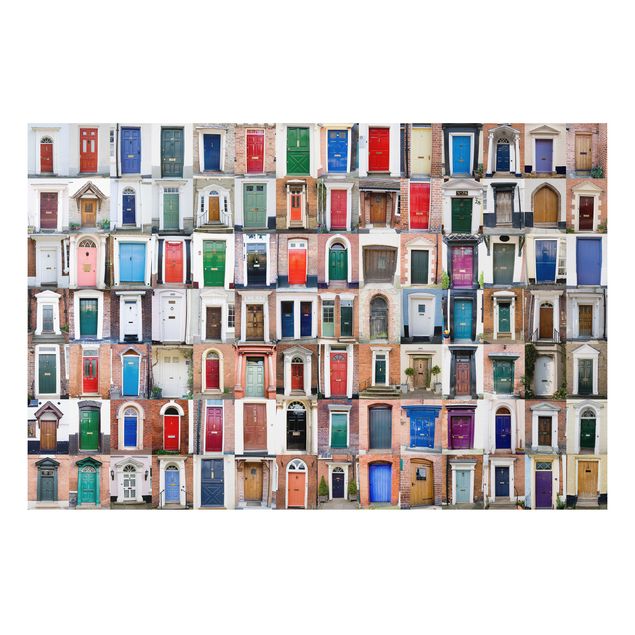 Aluminium Dibond schilderijen 100 Doors
