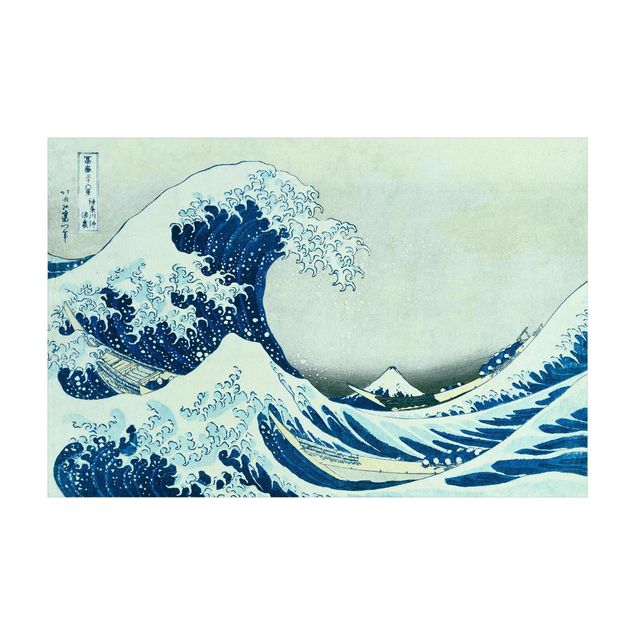 natuurlijk vloerkleed Katsushika Hokusai - The Great Wave At Kanagawa