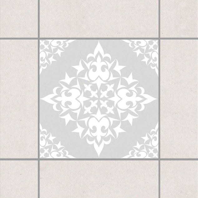 Tegelstickers Tile Pattern Light Grey