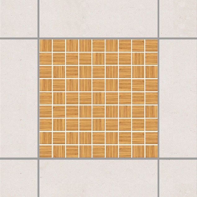 Tegelstickers Mosaic Tiles Imitation wood white fir