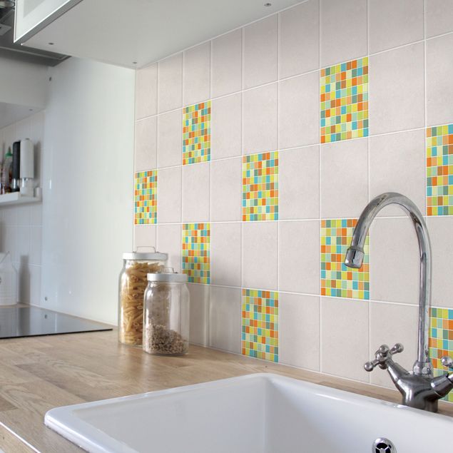 Tegelstickers Mosaic Tiles Summer Set