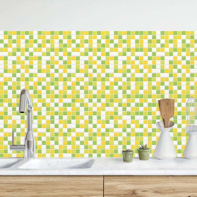Achterwand voor keuken patroon Mosaic Tiles Autumn Set