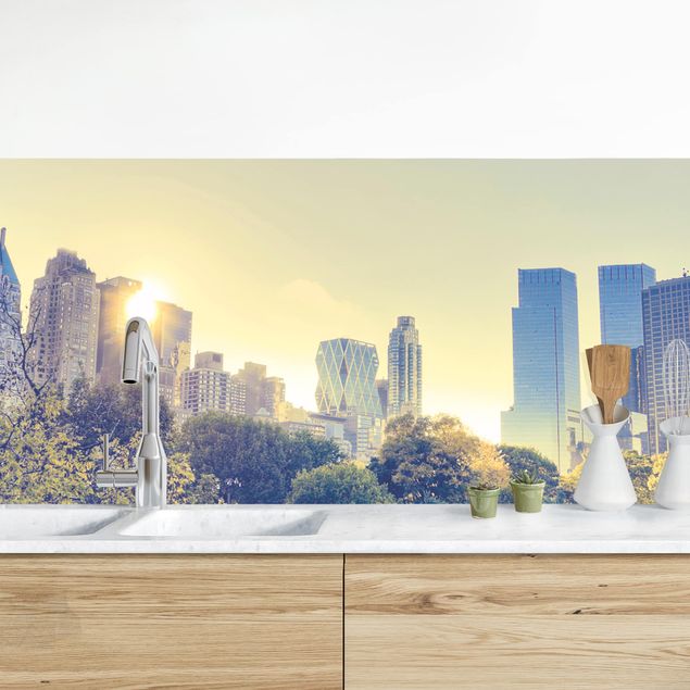 Achterwand voor keuken steden en skylines Peaceful Central Park