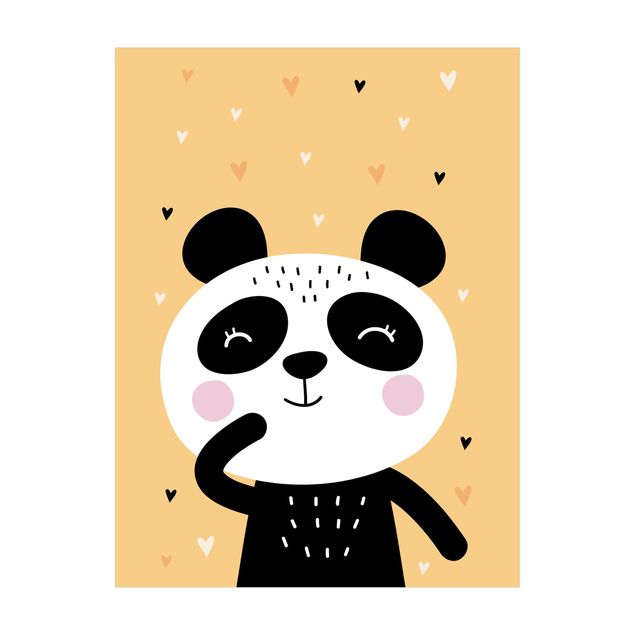 Vinyl tapijt The Happiest Panda