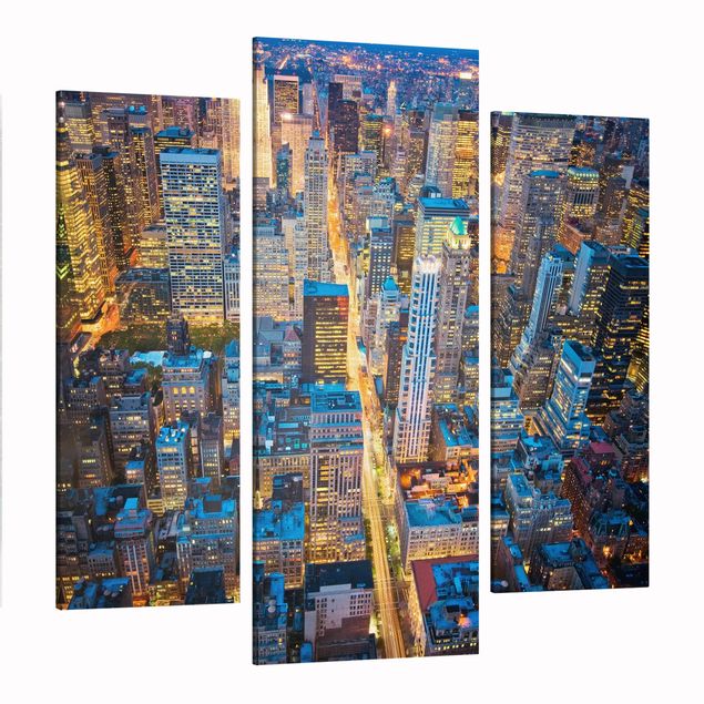Canvas schilderijen - 3-delig Midtown Manhattan