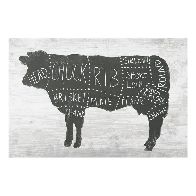 Spatscherm keuken Butcher Board - Beef