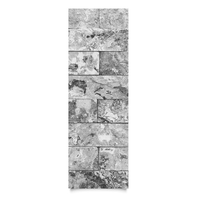 Meubelfolien Stone Wall Natural Marble Gray