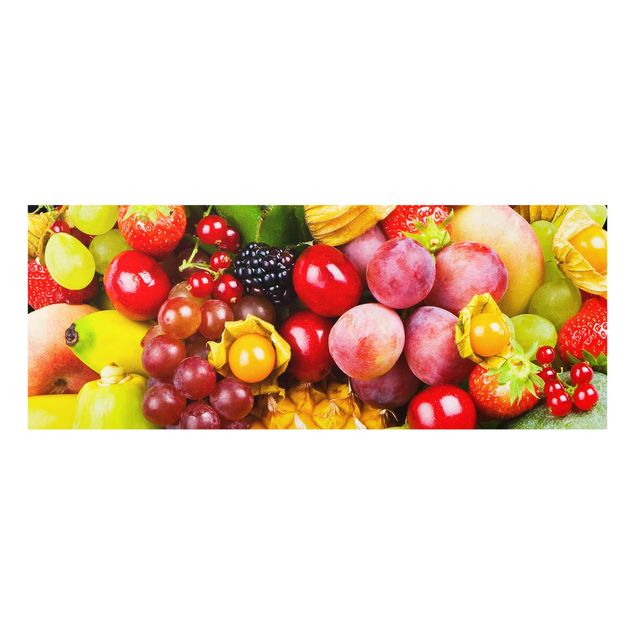 Glasschilderijen Colourful Exotic Fruits