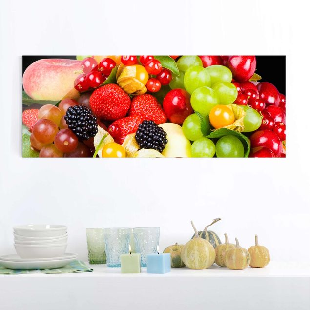 Glasschilderijen Fruit Mix