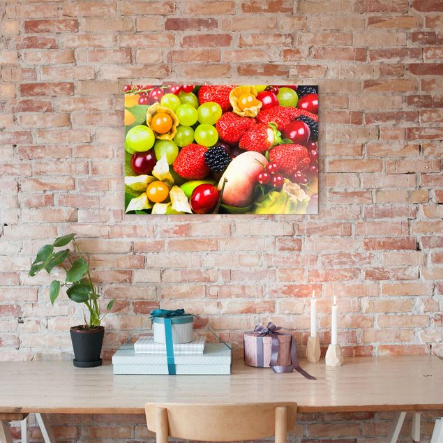 Glasschilderijen Tropical Fruits