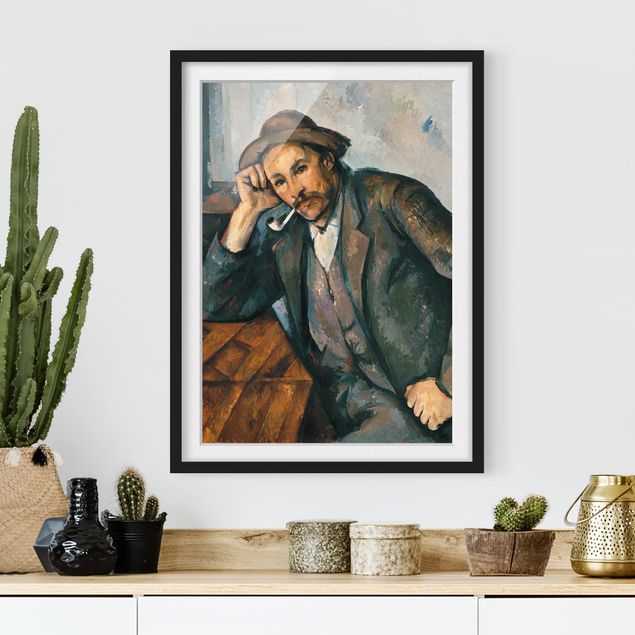 Ingelijste posters Paul Cézanne - The Pipe Smoker