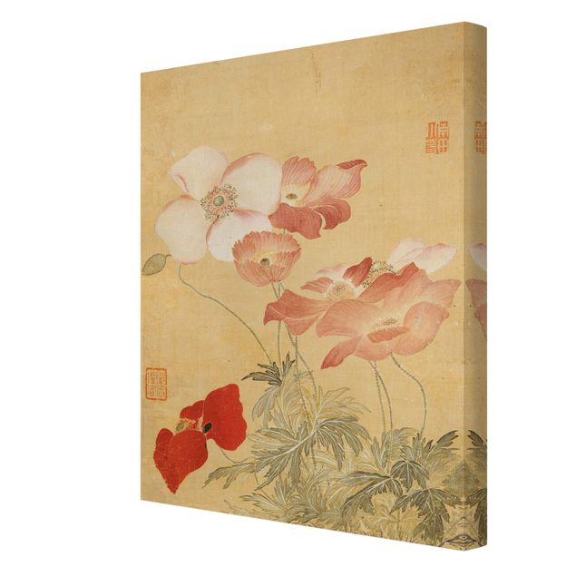 Canvas schilderijen Yun Shouping - Poppy Flower