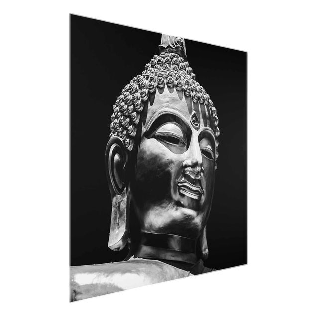 Glasschilderijen Buddha Statue Face
