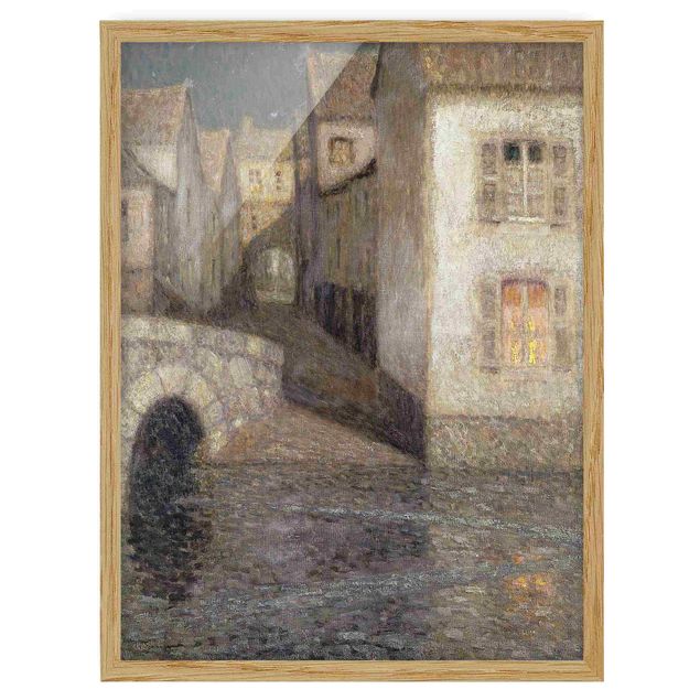 Ingelijste posters Henri Le Sidaner - The House by the River, Chartres
