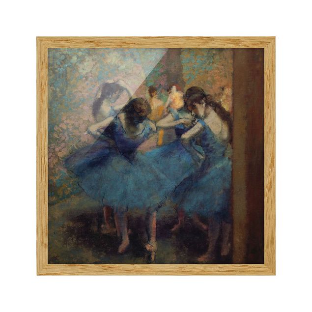 Ingelijste posters Edgar Degas - Blue Dancers