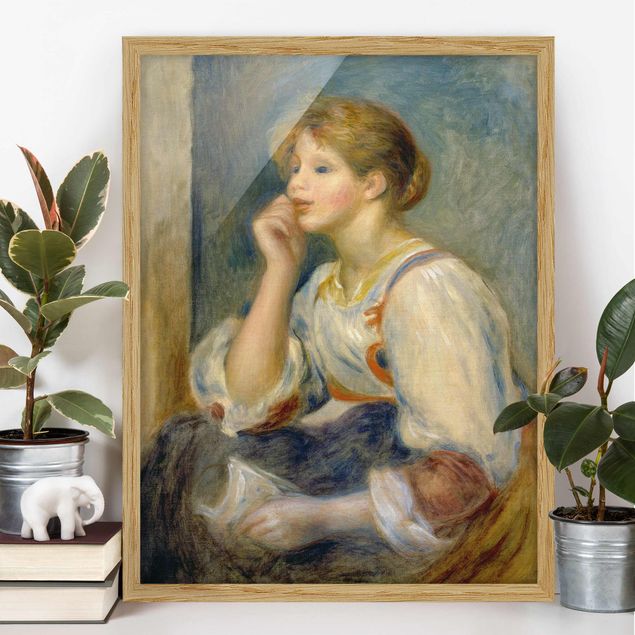 Ingelijste posters Auguste Renoir - Woman with a Letter