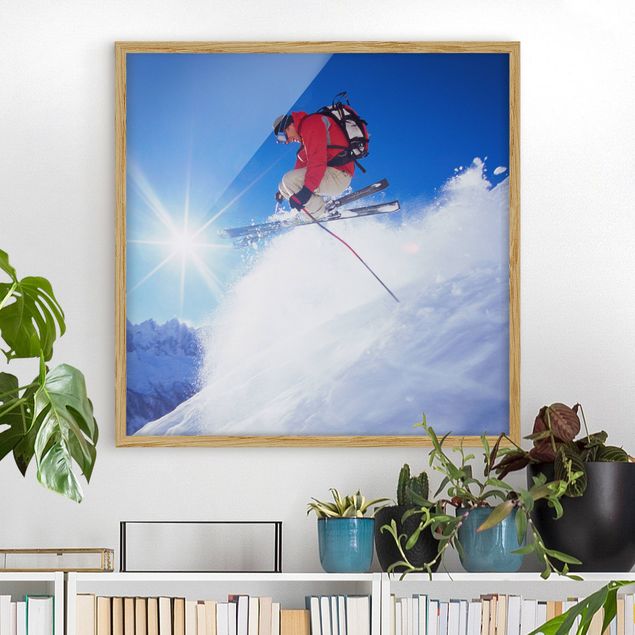 Ingelijste posters Ski Jumping