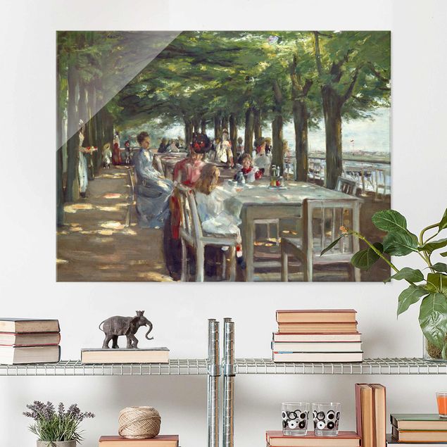 Glasschilderijen Max Liebermann - The Restaurant Terrace Jacob