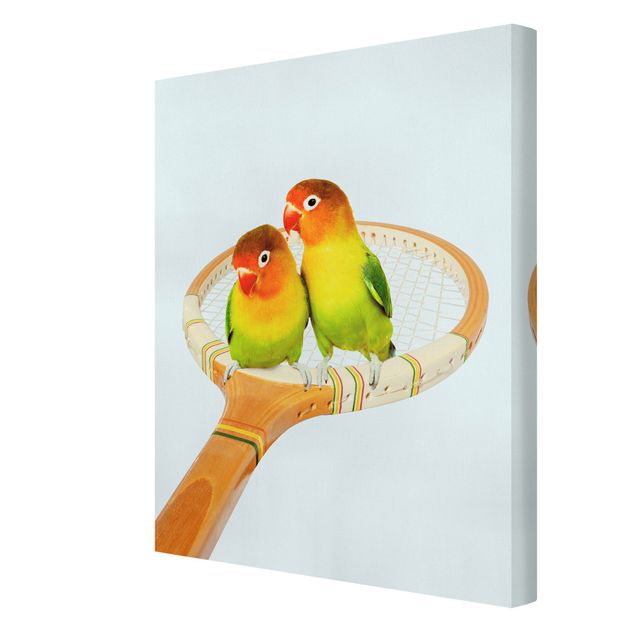 Canvas schilderijen Tennis With Birds