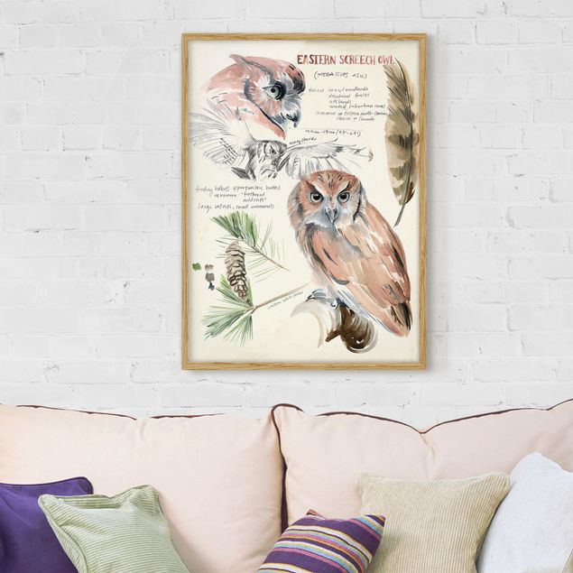 Ingelijste posters Wilderness Journal - Owl