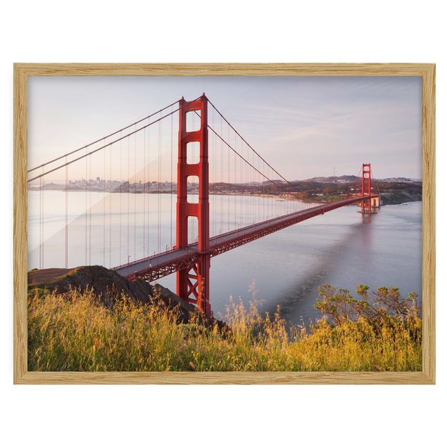 Ingelijste posters Golden Gate Bridge In San Francisco