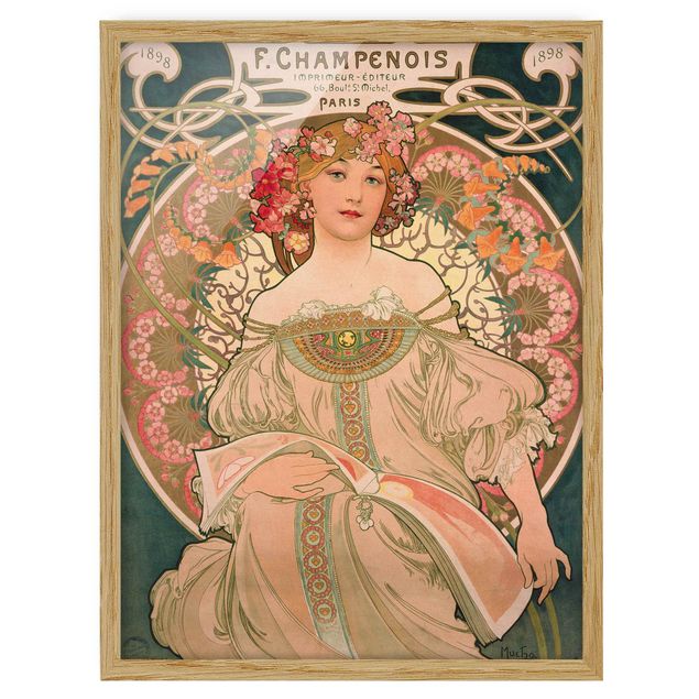 Ingelijste posters Alfons Mucha - Poster For F. Champenois