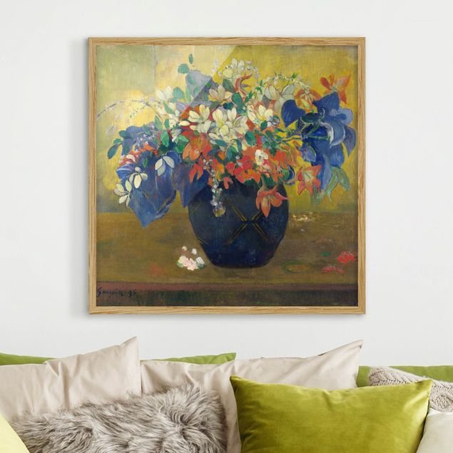 Ingelijste posters Paul Gauguin - Flowers in a Vase