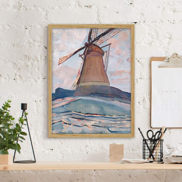 Ingelijste posters Piet Mondrian - Windmill
