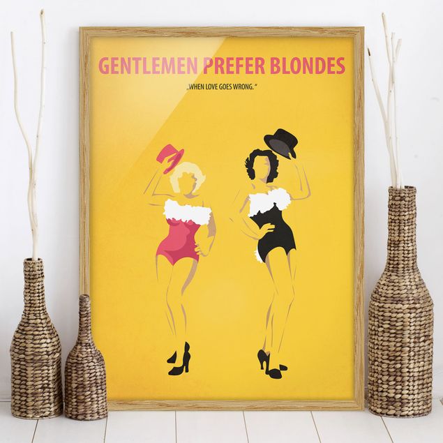 Ingelijste posters Film Poster Gentlemen Prefer Blondes