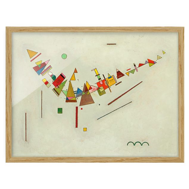 Ingelijste posters Wassily Kandinsky - Angular Swing