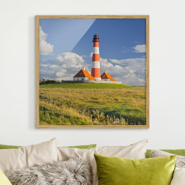 Ingelijste posters Lighthouse In Schleswig-Holstein