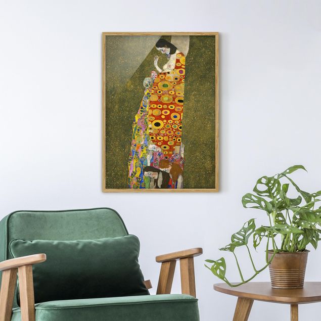 Ingelijste posters Gustav Klimt - Hope II