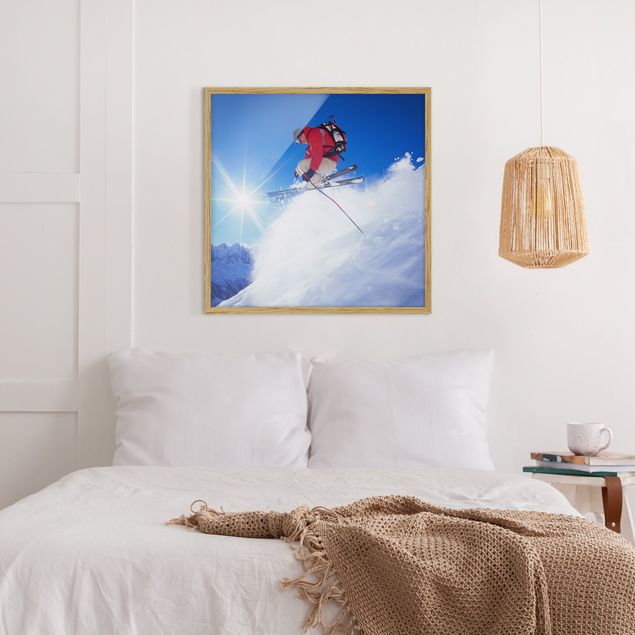 Ingelijste posters Ski Jumping