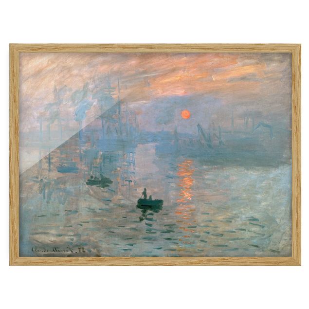 Ingelijste posters Claude Monet - Impression (Sunrise)